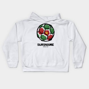 Suriname Football Country Flag Kids Hoodie